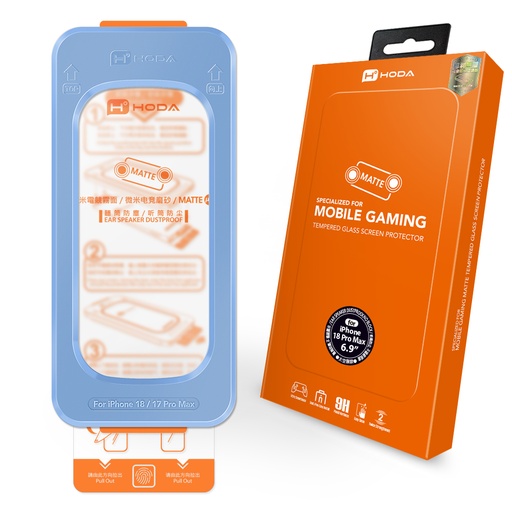 [0141418PM0L1] HODA膜_2.5D滿版黑 微米霧面無塵太空艙Lite iPhone18ProMAX (693)