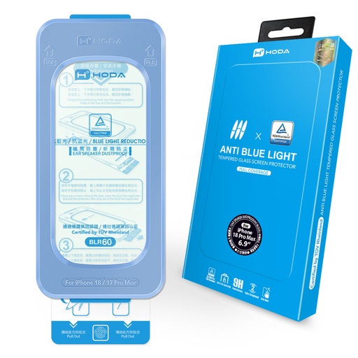 [0149218PM0L1] HODA膜_2.5D滿版黑 BLR60抗藍光無塵太空艙Lite iPhone18ProMAX (211)