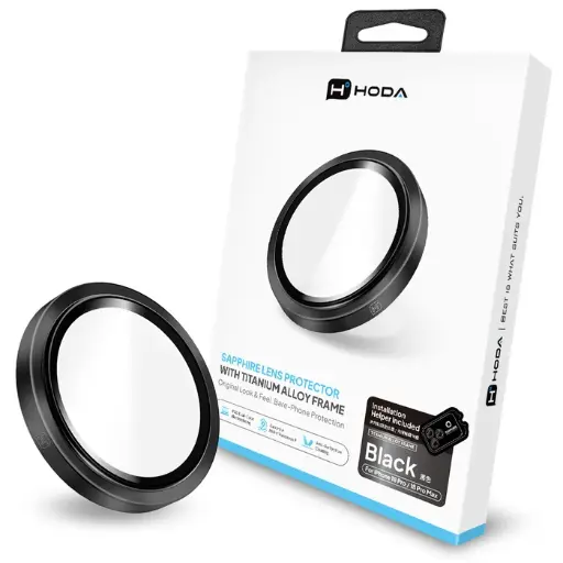 [01C570003001] HODA_藍寶石新結構鏡頭保護貼 iPhone 18 Pro/18 Pro MAX 黑色 (3入)(190)