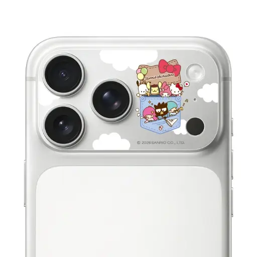 [047443718PM1] HODA膜_滿版鏡頭底座霧面保護貼三麗鷗 iPhone18ProMAX 吊帶褲好朋友 (6334)