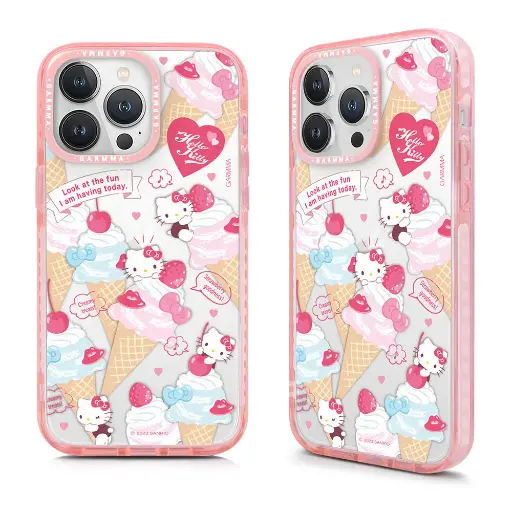 [IK15P-67SI1] GARMMA殼_(經典)-甜蜜冰淇淋_iPhone15ProMax凱蒂貓(181)