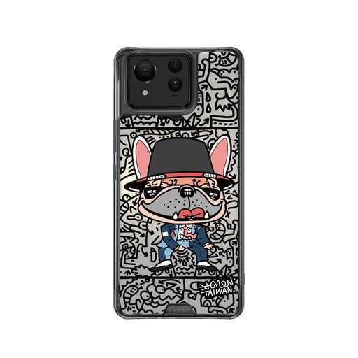 [1362032Z11U1] hoda殼_晶石米豆透黑_ASUS ZenFone11Ultra 麥克鬥牛犬(720)