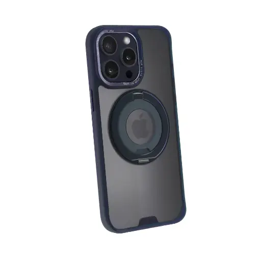 [02816215PM01] hoda殼_柔石360度磁吸支架指環iPhone15ProMax 卡布里藍(119)
