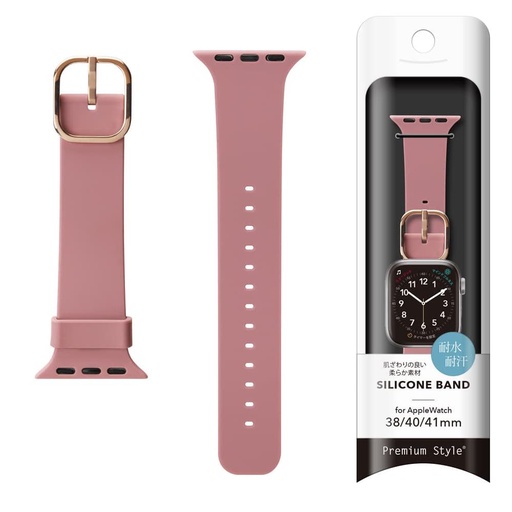 [PG-AW41SC05PK] PGA_硅膠錶帶_Apple Watch 41/40/38mm 粉色(719)