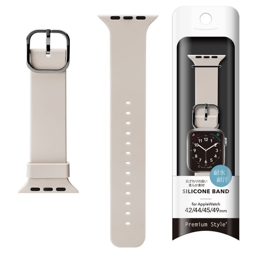 [PG-AW49SC02IV] PGA_硅膠錶帶_Apple Watch 49/45/44/42mm 象牙(832)