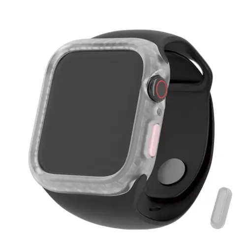 [025212AWH001] hoda配件_柔石保護殼 Apple Watch 42/44mm 霧透白 (567)