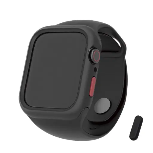 [025221AW4101] hoda配件_柔石保護殼 Apple Watch 41mm 重裝黑 (474)