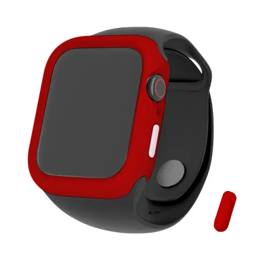 [025231AW4501] hoda配件_柔石保護殼 Apple Watch 45mm 經典紅 (603)