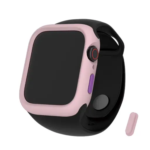 [025241AW4001] hoda配件_柔石保護殼 Apple Watch 40mm 櫻花粉 (107)
