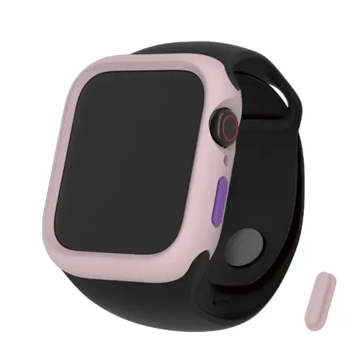 [025241AW4101] hoda配件_柔石保護殼 Apple Watch 41mm 櫻花粉 (511)