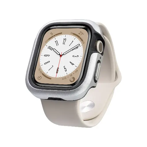 [0278B1AW4501] hoda配件_曜石保護殼 Apple Watch 45mm 銀 (698)