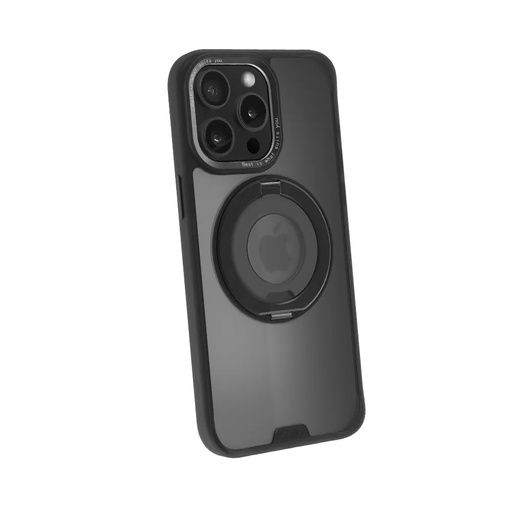 [02812216PM01] hoda殼_柔石360度磁吸支架指環MagSafe_iPhone16ProMax銀河黑(447)