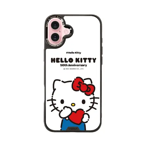 [133302016PL1] hoda殼_幻石三麗鷗玻璃系列 iPhone16Plus 愛心KITTY(6647)