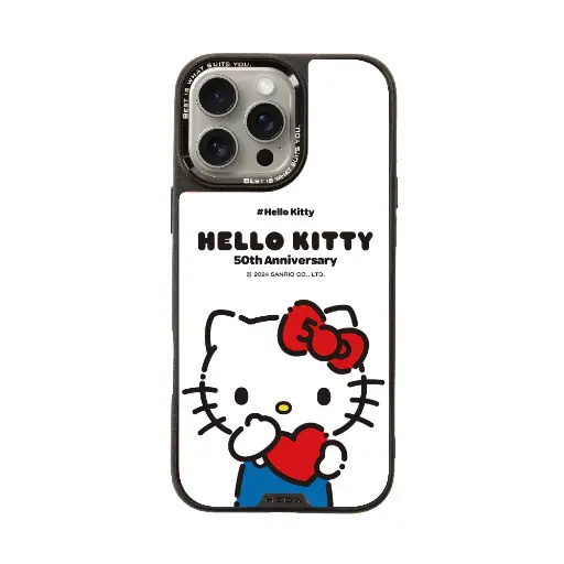 [133302016P01] hoda殼_幻石三麗鷗玻璃系列 iPhone16Pro 愛心KITTY(6654)