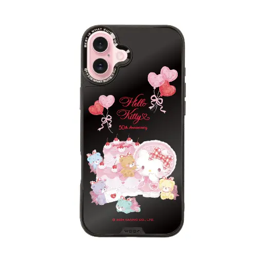 [134309016PL1] hoda殼_幻石三麗鷗黑鏡系列 iPhone16Plus 派對KITTY(7002)