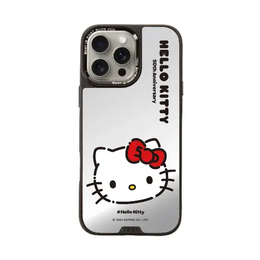 [135305016PM1] hoda殼_幻石三麗鷗銀鏡系列 iPhone16ProMax 大頭KITTY(7385)