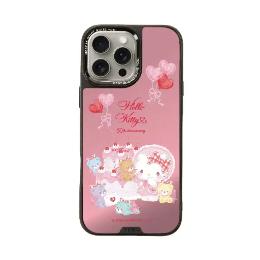 [135309016PM1] hoda殼_幻石三麗鷗銀鏡系列 iPhone16ProMax 派對KITTY(7507)