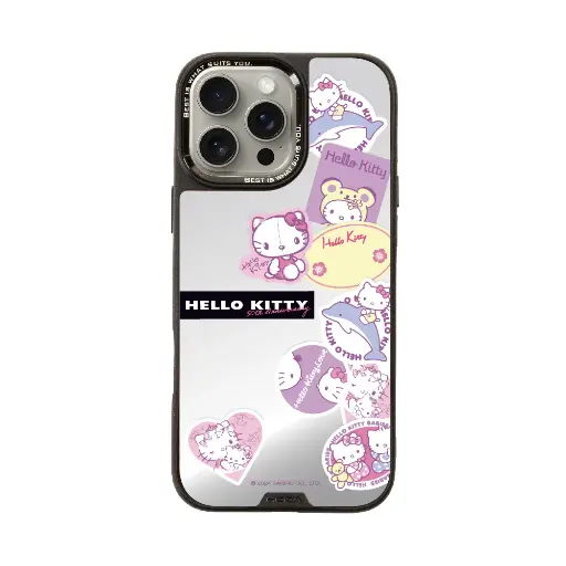 [135311016PM1] hoda殼_幻石三麗鷗銀鏡系列 iPhone16ProMax 紫戀KITTY(7583)