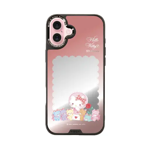 [135313016PL1] hoda殼_幻石三麗鷗銀鏡系列 iPhone16Plus 粉彩KITTY(7729)