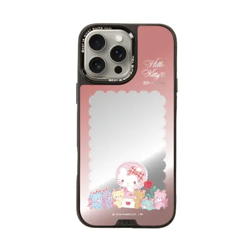 [135313016PM1] hoda殼_幻石三麗鷗銀鏡系列 iPhone16ProMax 粉彩KITTY(7743)