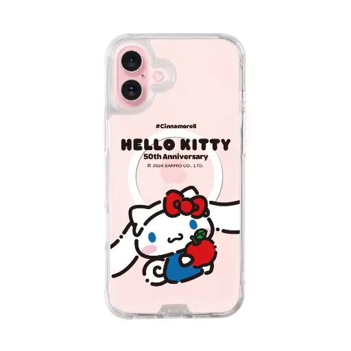 [131304116PL1] hoda殼_晶石磁吸三麗鷗系列透明 iPhone16Plus 大耳狗KITTY(7842)