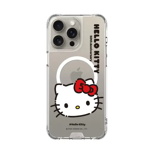 [131305116PM1] hoda殼_晶石磁吸三麗鷗系列透明 iPhone16ProMax 大頭KITTY (7903)