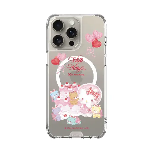 [131309116PM1] hoda殼_晶石磁吸三麗鷗系列透明 iPhone16ProMax 派對KITTY (8023)