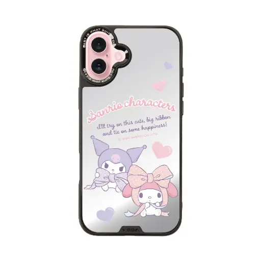 [135416016PL1] hoda殼_幻石三麗鷗銀鏡系列 iPhone16Plus 心心相遇(8320)