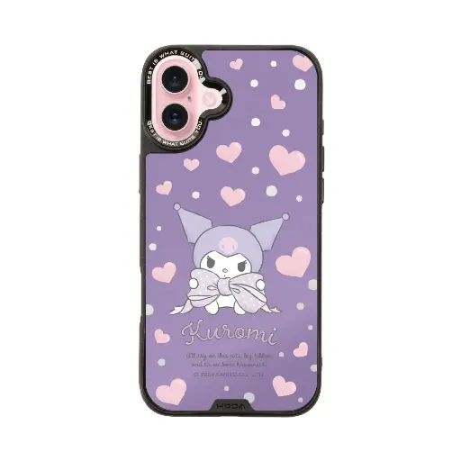 [135426016PL1] hoda殼_幻石三麗鷗銀鏡系列 iPhone16Plus 蝴蝶結酷洛米(8726)