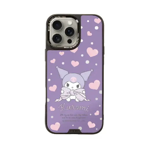 [135426016PM1] hoda殼_幻石三麗鷗銀鏡系列 iPhone16ProMax 蝴蝶結酷洛米(8740)
