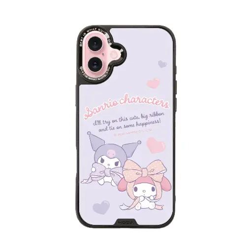 [133416016PL1] hoda殼_幻石三麗鷗玻璃系列 iPhone16Plus 心心相遇 (8887)
