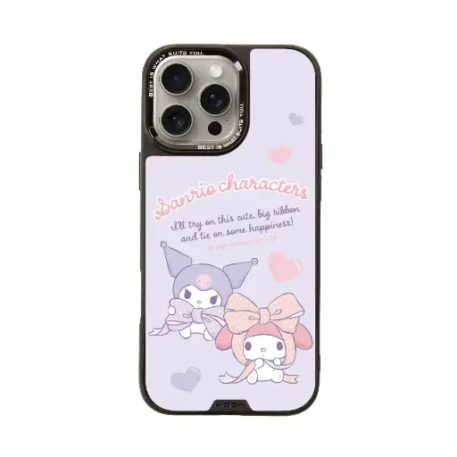 [133416016PM1] hoda殼_幻石三麗鷗玻璃系列 iPhone16ProMax 心心相遇 (8900)