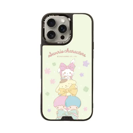 [133419016PM1] hoda殼_幻石三麗鷗玻璃系列 iPhone16ProMax 春日童話 (9020)