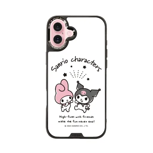 [133420016PL1] hoda殼_幻石三麗鷗玻璃系列 iPhone16Plus 美樂蒂遇見酷洛米 (9044)