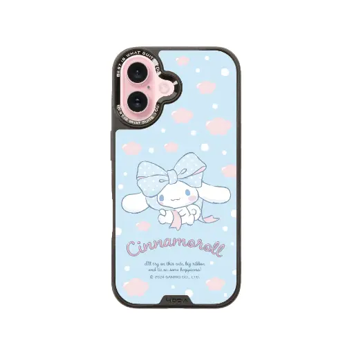 [133423016001] hoda殼_幻石三麗鷗玻璃系列 iPhone16 蝴蝶結大耳狗 (9150)