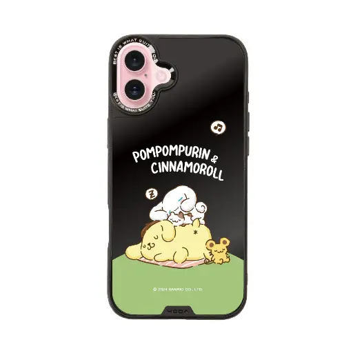 [134417016PL1] hoda殼_幻石三麗鷗黑鏡系列 iPhone16Plus 可愛夢鄉 (9488)