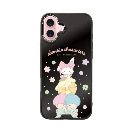 [134419016PL1] hoda殼_幻石三麗鷗黑鏡系列 iPhone16Plus 春日童話 (9563)