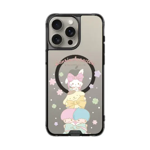 [131419216PM1] hoda殼_晶石磁吸三麗鷗系列透黑 iPhone16ProMax 春日童話 (2967)