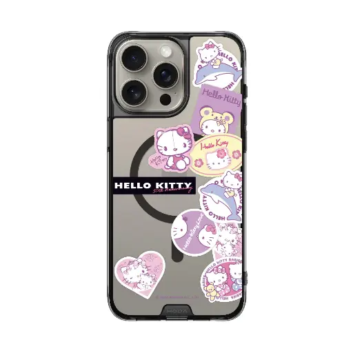 [131311216PM1] hoda殼_晶石磁吸三麗鷗系列透黑 iPhone16ProMax 紫戀KITTY (3018)