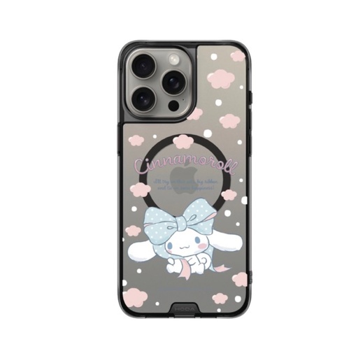 [131423216PM1] hoda殼_晶石磁吸三麗鷗系列透黑 iPhone16ProMax 蝴蝶結大耳狗 (3056)
