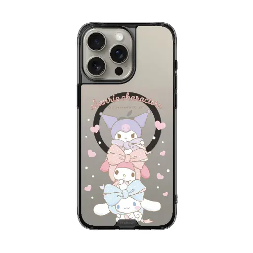 [131427216PM1] hoda殼_晶石磁吸三麗鷗系列透黑 iPhone16ProMax 繽紛物語 (3100)