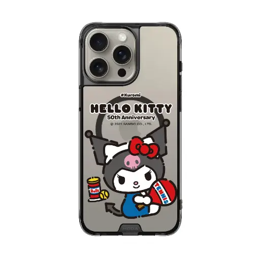 [131303216P01] hoda殼_晶石磁吸三麗鷗系列透黑 iPhone16Pro 網球酷洛米 (3261)