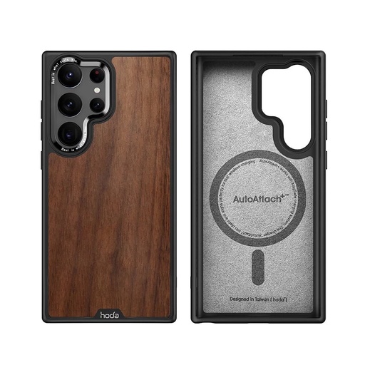 [027422S25U01] HODA殼_幻石MagSafe軍規防摔殼_三星S25 Ultra 核桃木(439)