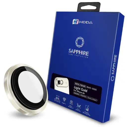 [018570001801] hoda_藍寶石鏡頭貼 iPhone17Air 淺金（506）