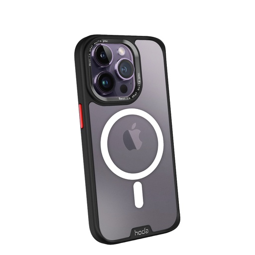 [02722214P001] hoda殼_柔石軍規MagSafe_iPhone14Pro重裝黑(232)
