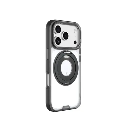 [02812217P001] Hoda殼_柔石360度磁吸支架指環_iPhone17Pro 銀河黑 (423)