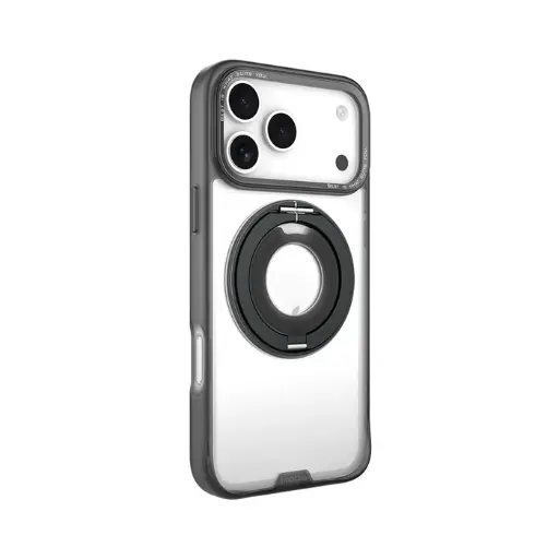 [02812217PM01] Hoda殼_柔石360度磁吸支架指環_iPhone17ProMAX 銀河黑 (430)