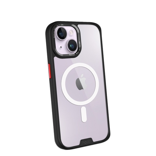 [027222140001] hoda殼_柔石軍規MagSafe_iPhone14重裝黑(225)