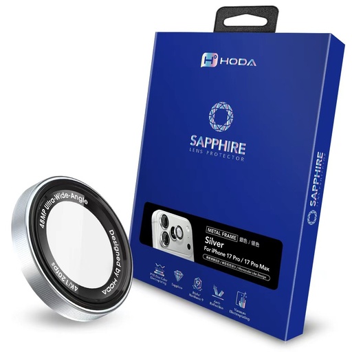 [01B570000701] Hoda_藍寶石單眼Style鏡頭保護貼 iPhone17Pro/17ProMAX 銀色 (887)