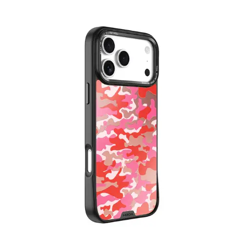 [135504017PM1] HODA殼_幻石銀鏡防摔殼 iPhone17ProMAX 迷彩粉 (150)